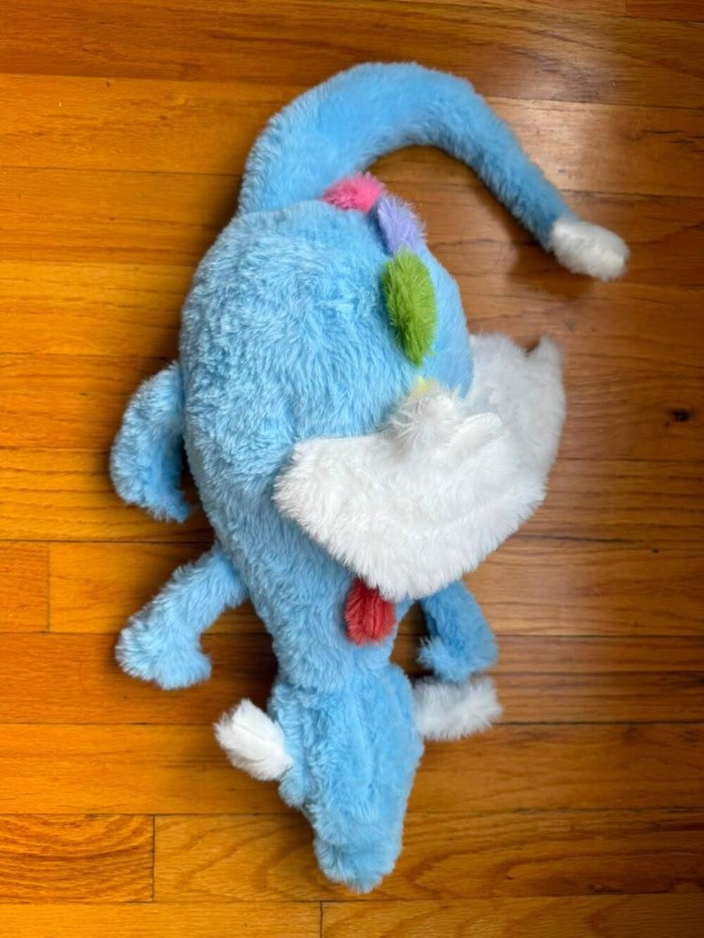 Blue Dragon Plush Toy with White Cloud Wings